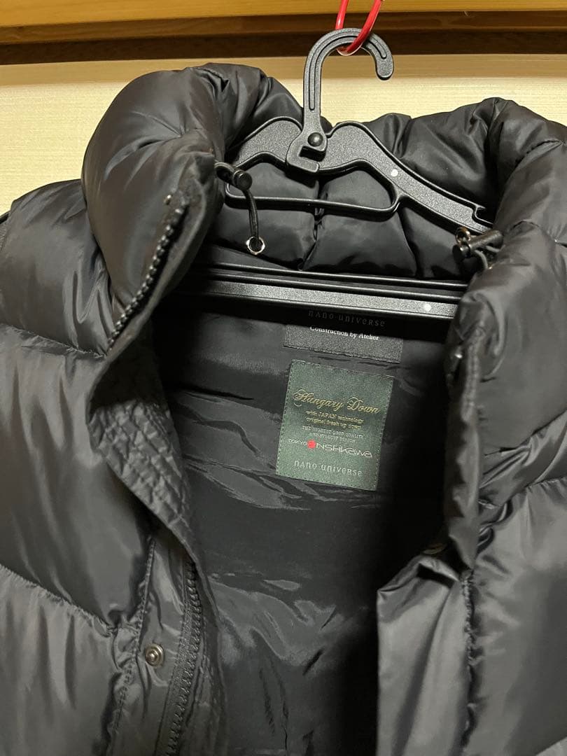 nano universe 東京西川　ダウンブラックM