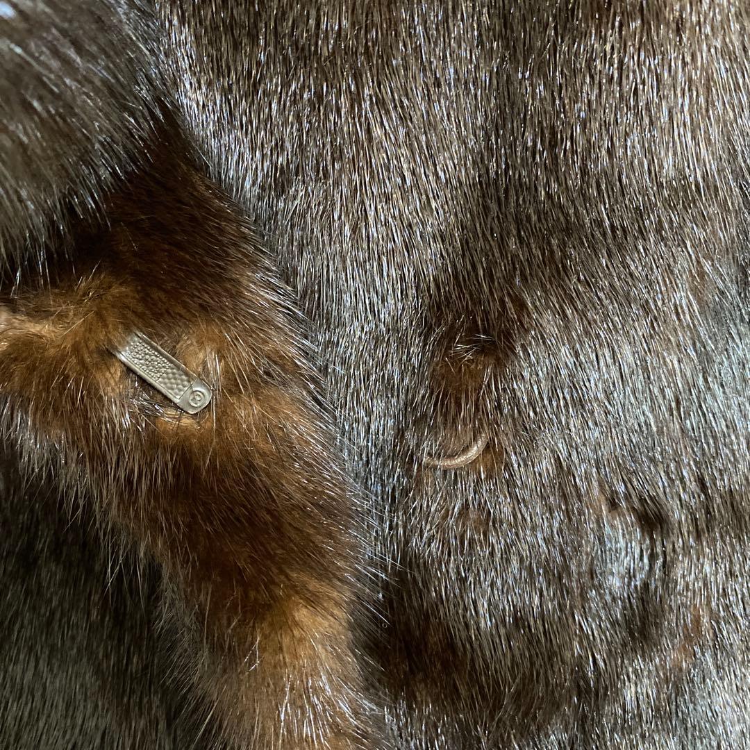 SAGA MINK ブラウン ミンクファーコート