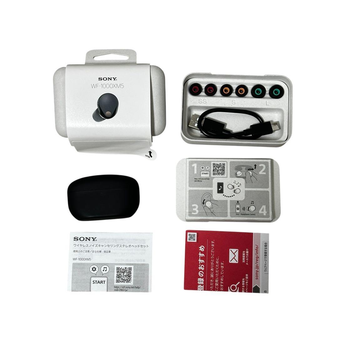 極美品✨ SONY WF-1000XM5 ワイヤレスイヤホンブラック