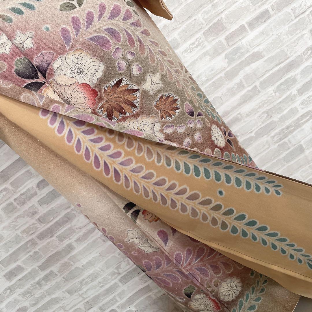 訪問着　フルセット　辻ヶ花　銀通し　落款　着物　H8