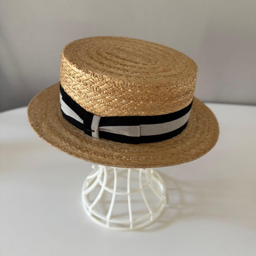 BUNJIROW カンカン帽 ストローハット ￼麦わら帽子