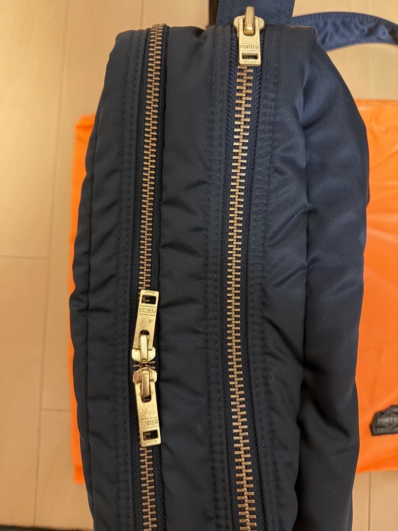 POTER タンカー TANKER ショルダー 2層（L）アイアンブルー