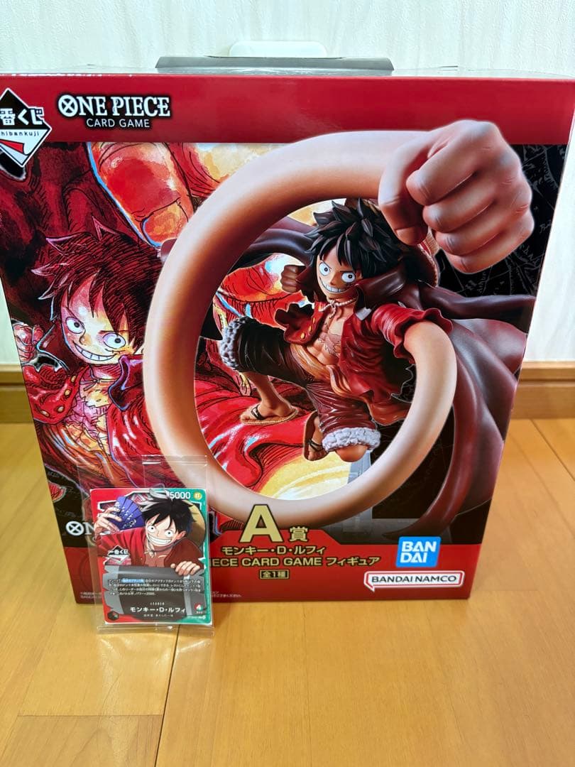 A賞モンキー・D・ルフィ フィギュア 配布ルフィカード1枚付き!!
