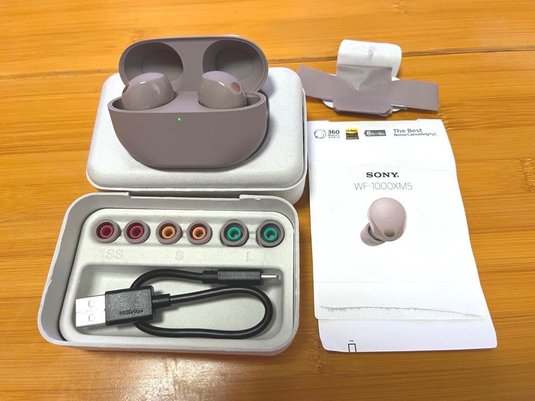 SONY WF-1000XM5 スモーキーピンク　ワイヤレスイヤホン
