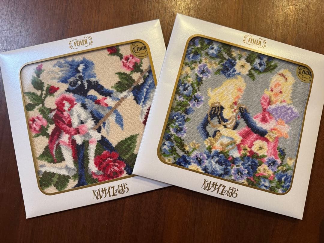 新品 未使用 フェイラー　ベルサイユのばら コラボ ハンカチ 2枚セット