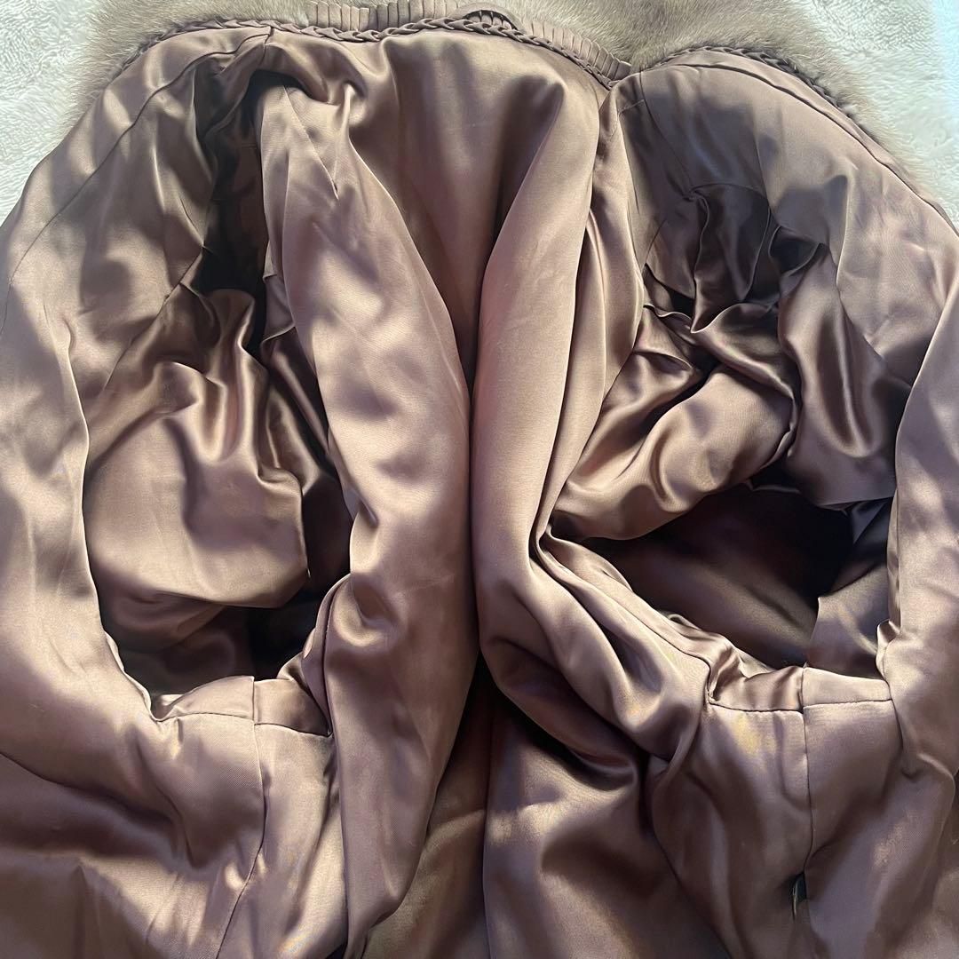 美品✨サガミンク 銀タグ 毛皮 リアルファー ファーコート 大きいサイズ 13号