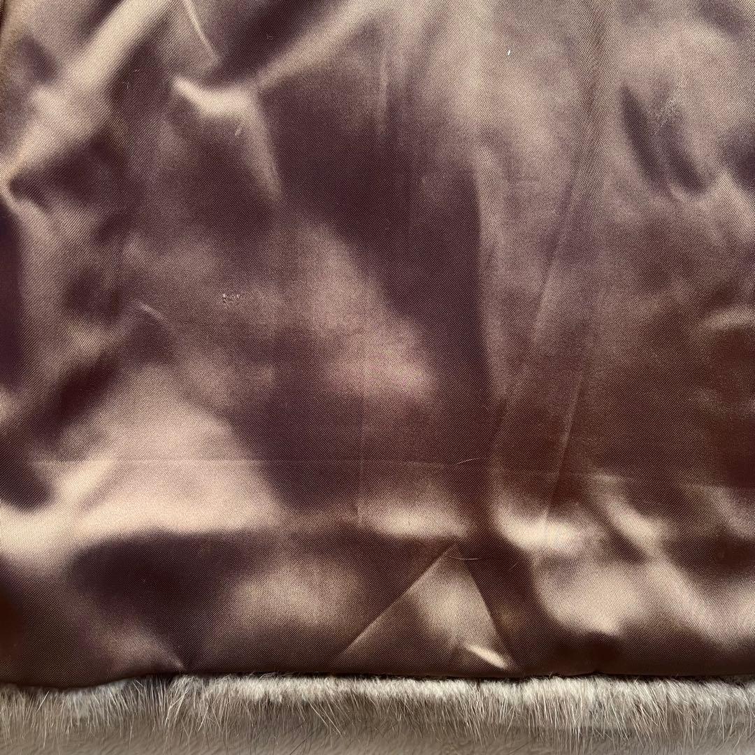 美品✨サガミンク 銀タグ 毛皮 リアルファー ファーコート 大きいサイズ 13号