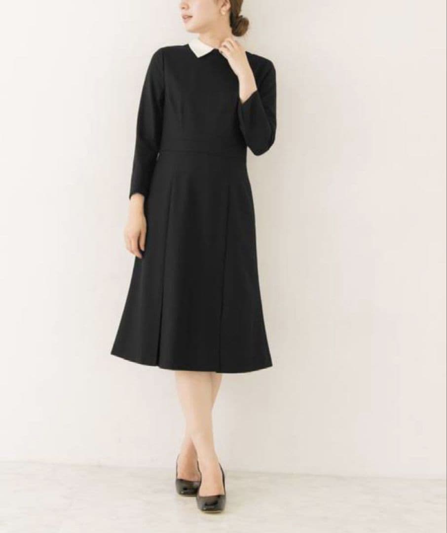 CELFORD ブラック 長袖 ワンピース