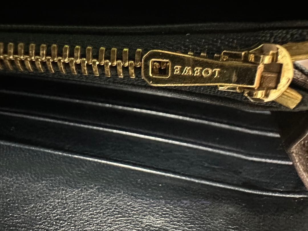 monecco さま専用LOEWE アナグラムブラウンレザー財布　美品