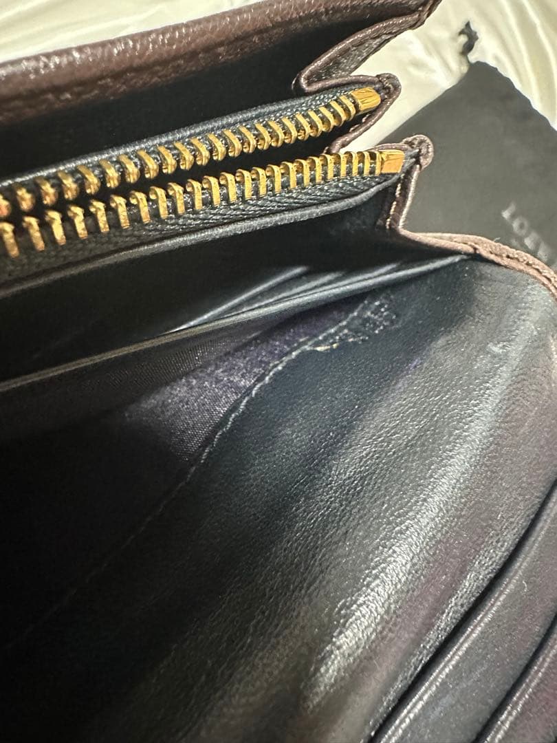 monecco さま専用LOEWE アナグラムブラウンレザー財布　美品