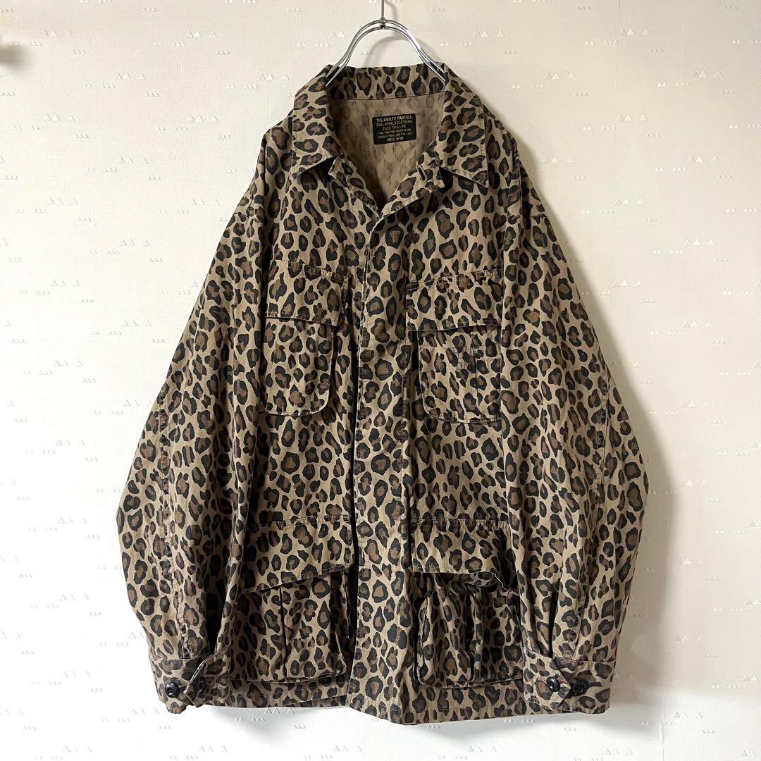 美品 24FW ワコマリア レオパード ジャングル ファティーグ ジャケット
