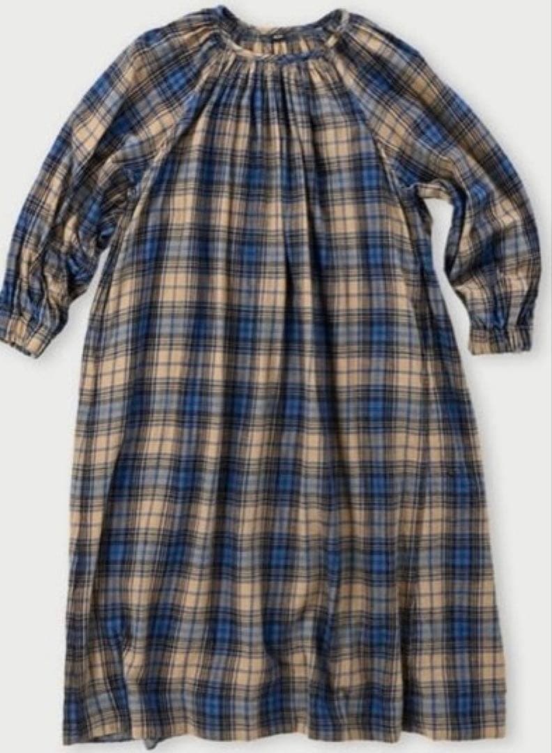 ア*ュ様 45R ジンバネルのチロルドレス　ブルー系　フリーサイズ