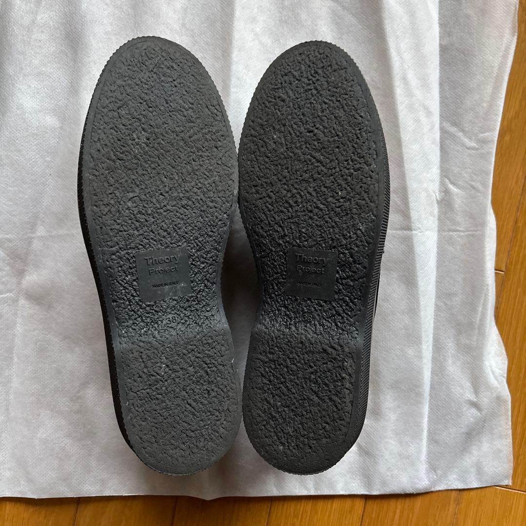 Theory Projectの黒ローファー38.０（24.5センチ）