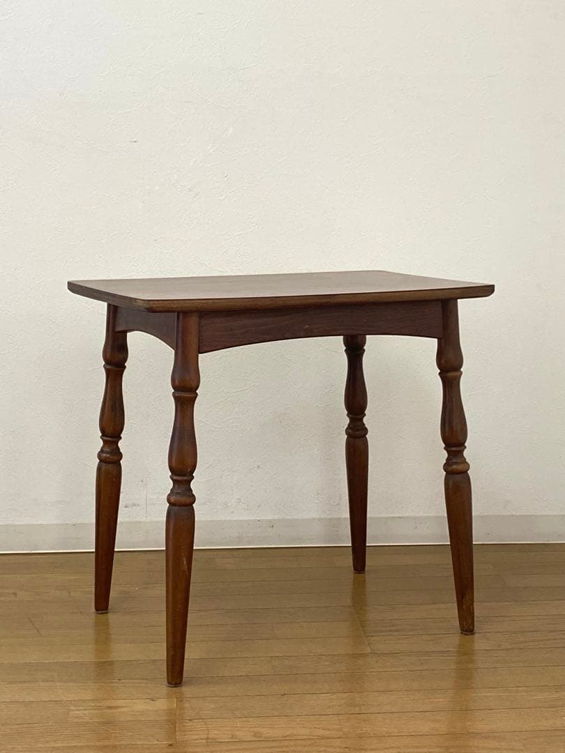 レトロ アンティーク オールドキツツキ 飛騨産業 デコラトップ サイド テーブル