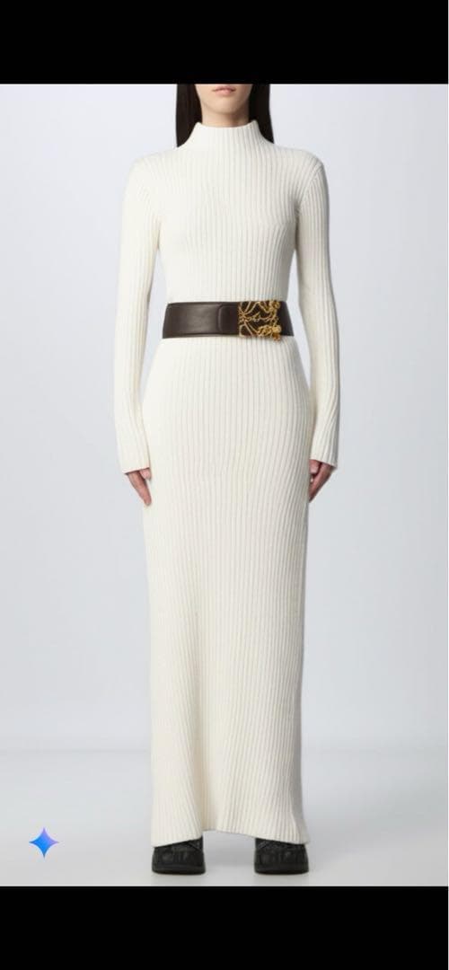 美品✨LOEWE ベルト タッセルモチーフ ブラック レザー 70 幅広タイプ