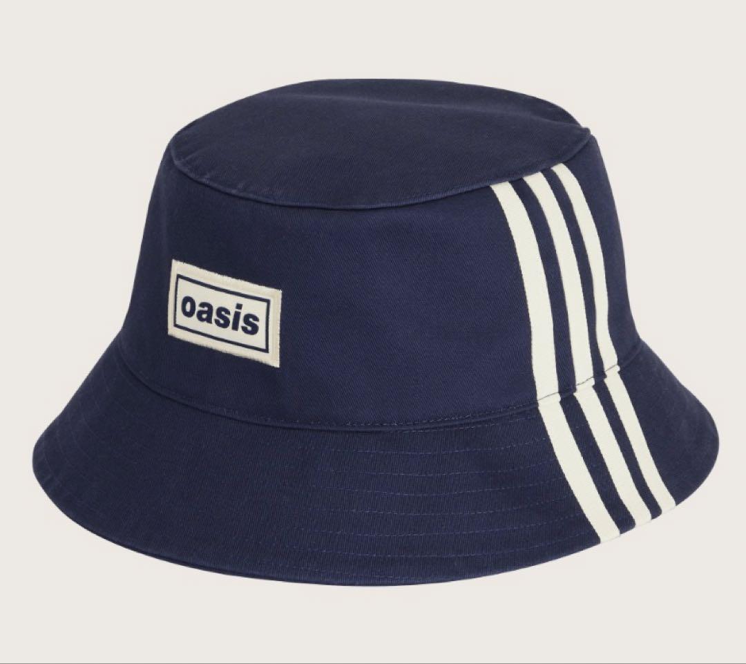 oasis × adidas バケットハット ネイビー OSFL(60-63)
