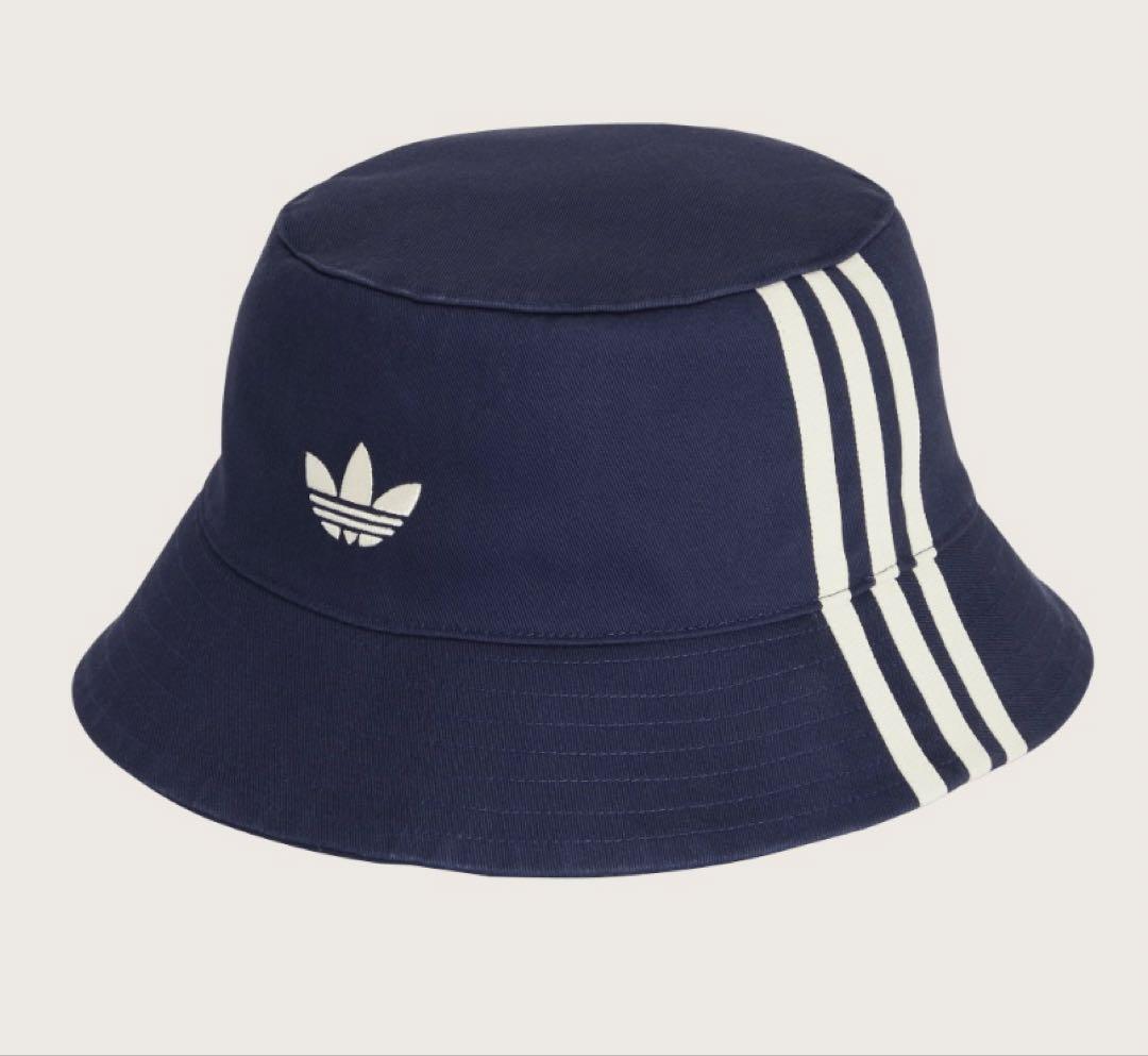 oasis × adidas バケットハット ネイビー OSFL(60-63)