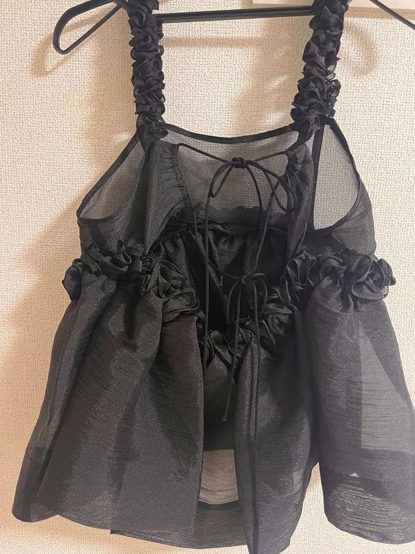 年末SALE！美品Bibiy ブラック ペプラムビスチェF