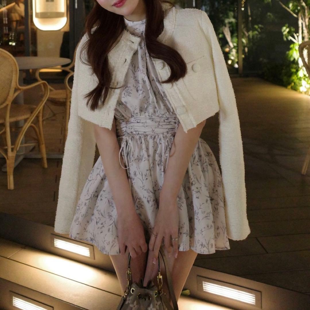 Darich アメスリギャザーフレアミニワンピース GRY