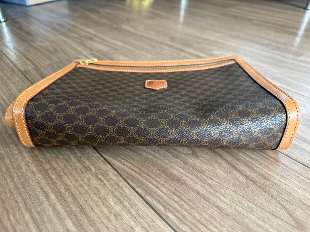VINTAGE CELINE セリーヌ マカダム クラッチバッグ PVCレザー