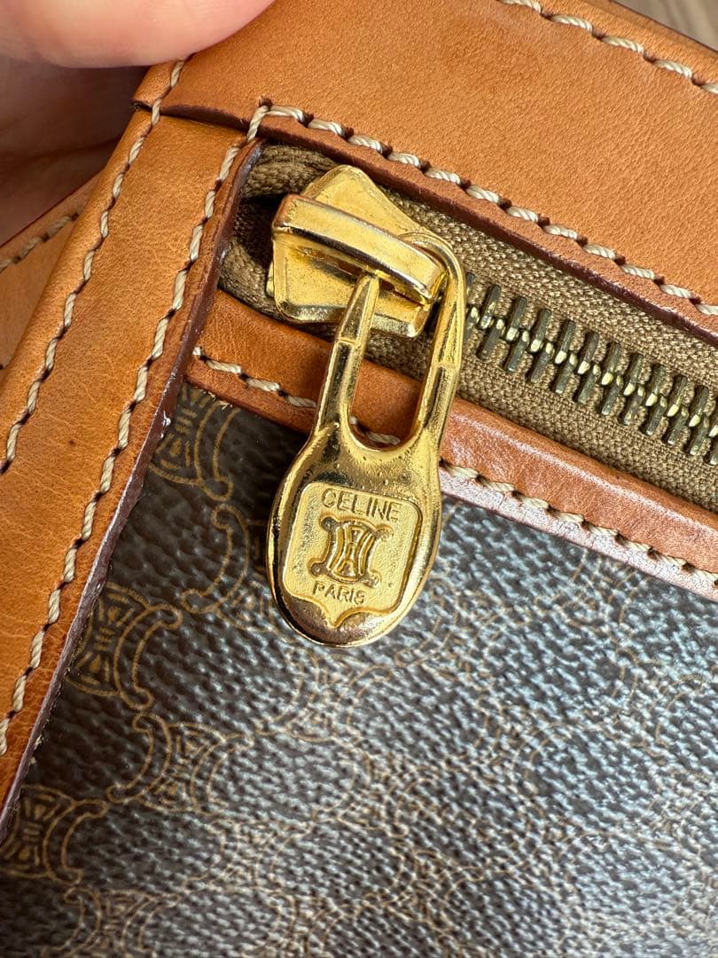 VINTAGE CELINE セリーヌ マカダム クラッチバッグ PVCレザー