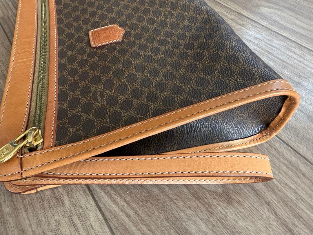 VINTAGE CELINE セリーヌ マカダム クラッチバッグ PVCレザー