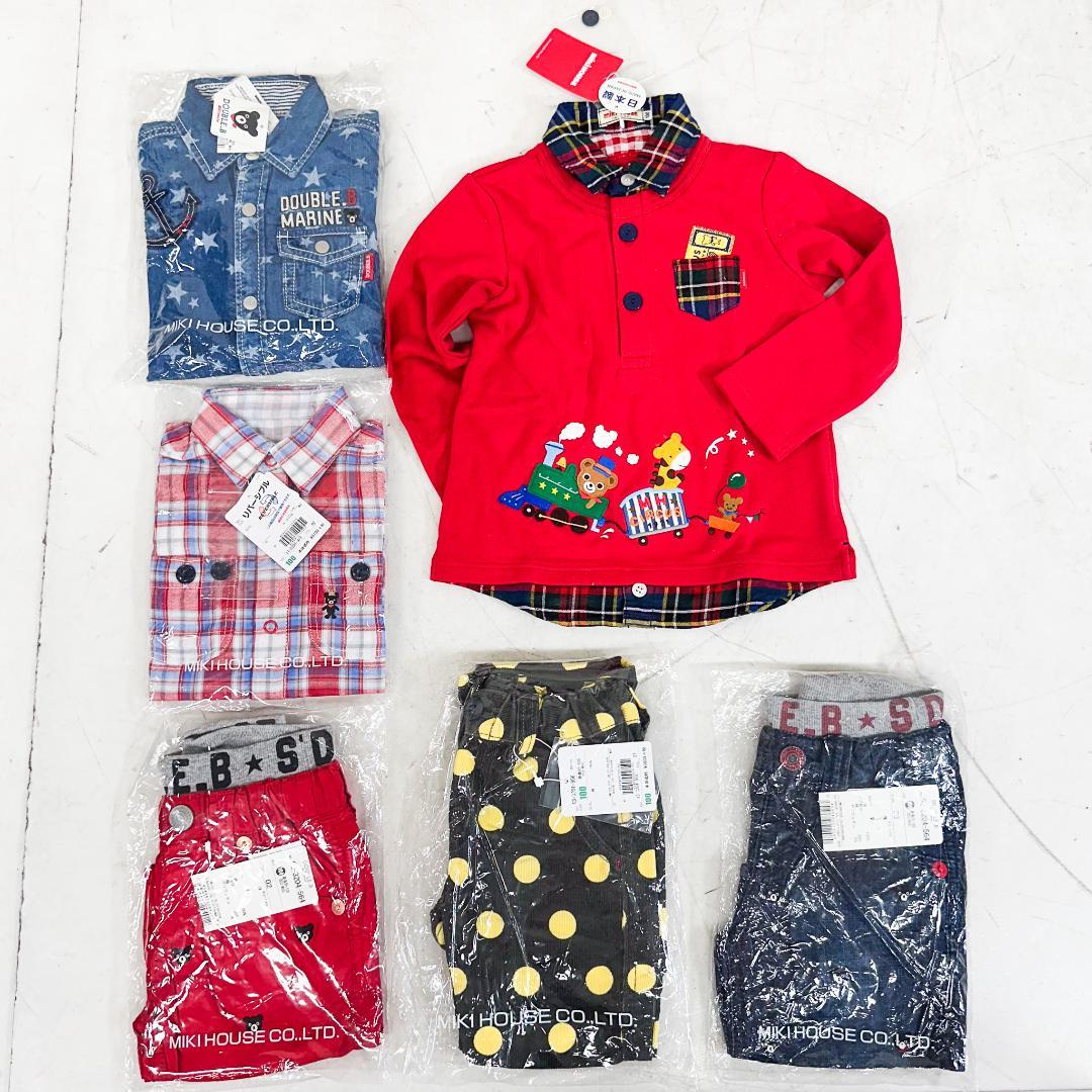 よ*こ様 K9107 ミキハウス 長袖トップス パンツ 6枚 セット 100サイ