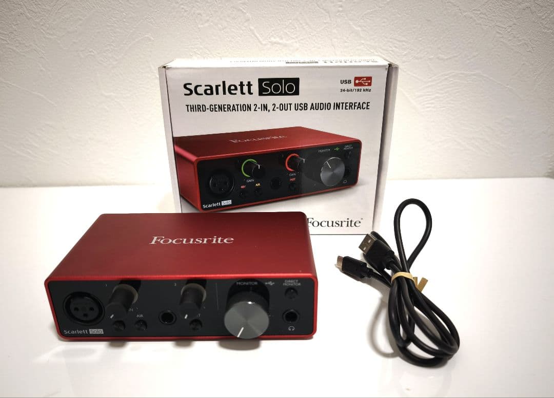 DTM・DAW Focusrite Scarlett Solo 3rd gen