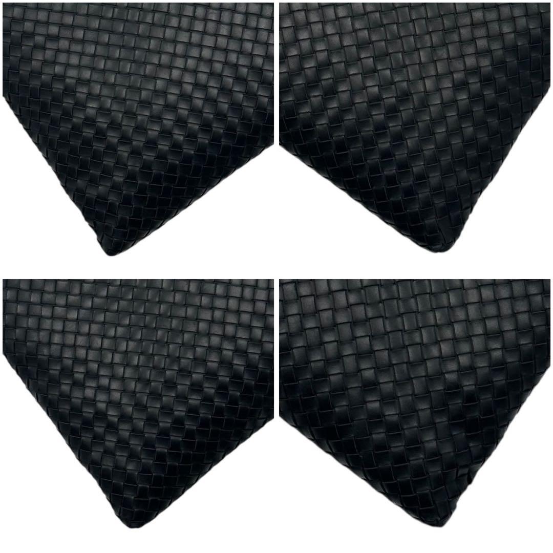BOTTEGAVENETA ショルダーバッグ イントレチャート レザー 黒