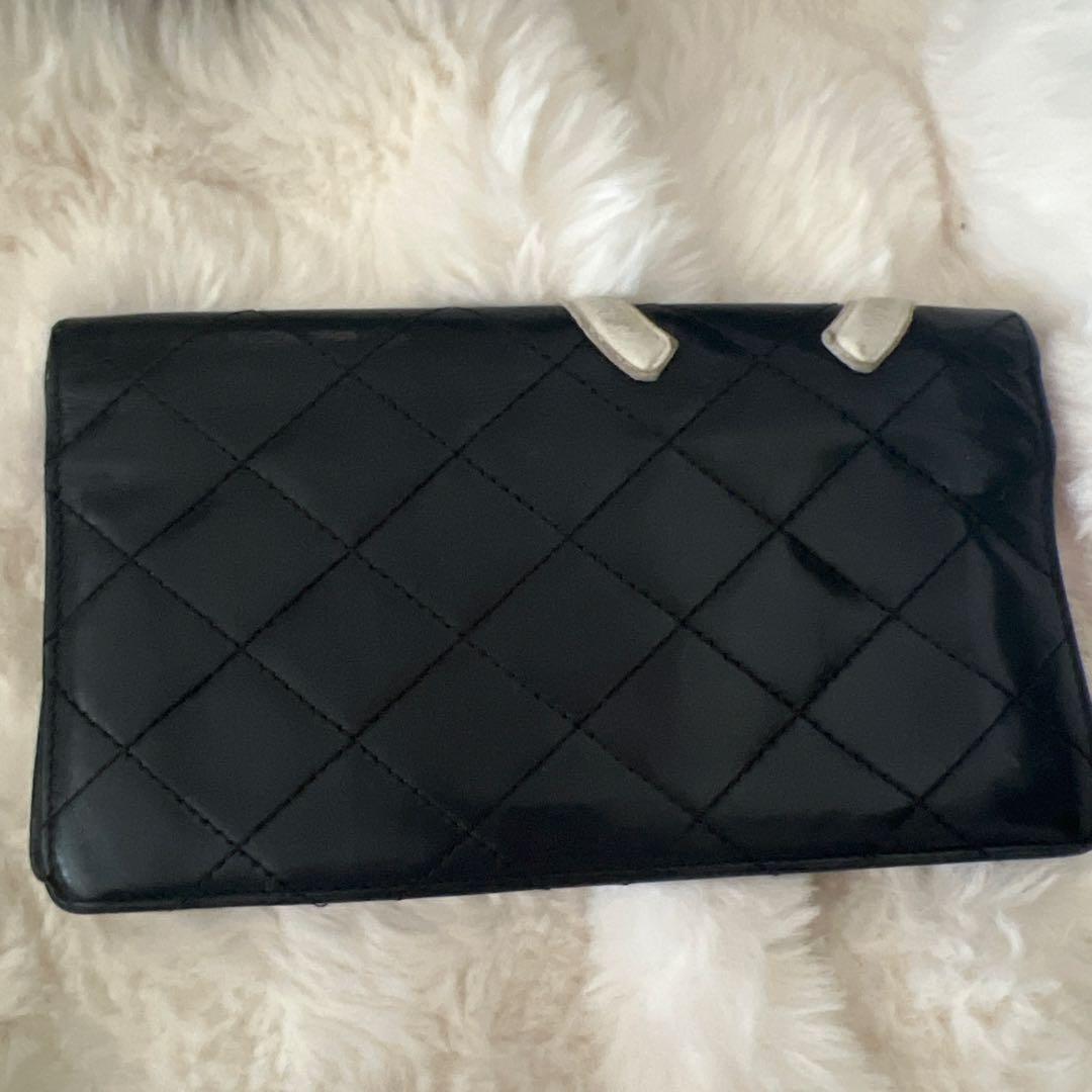 CHANEL キルティング カンボンライン　長財布