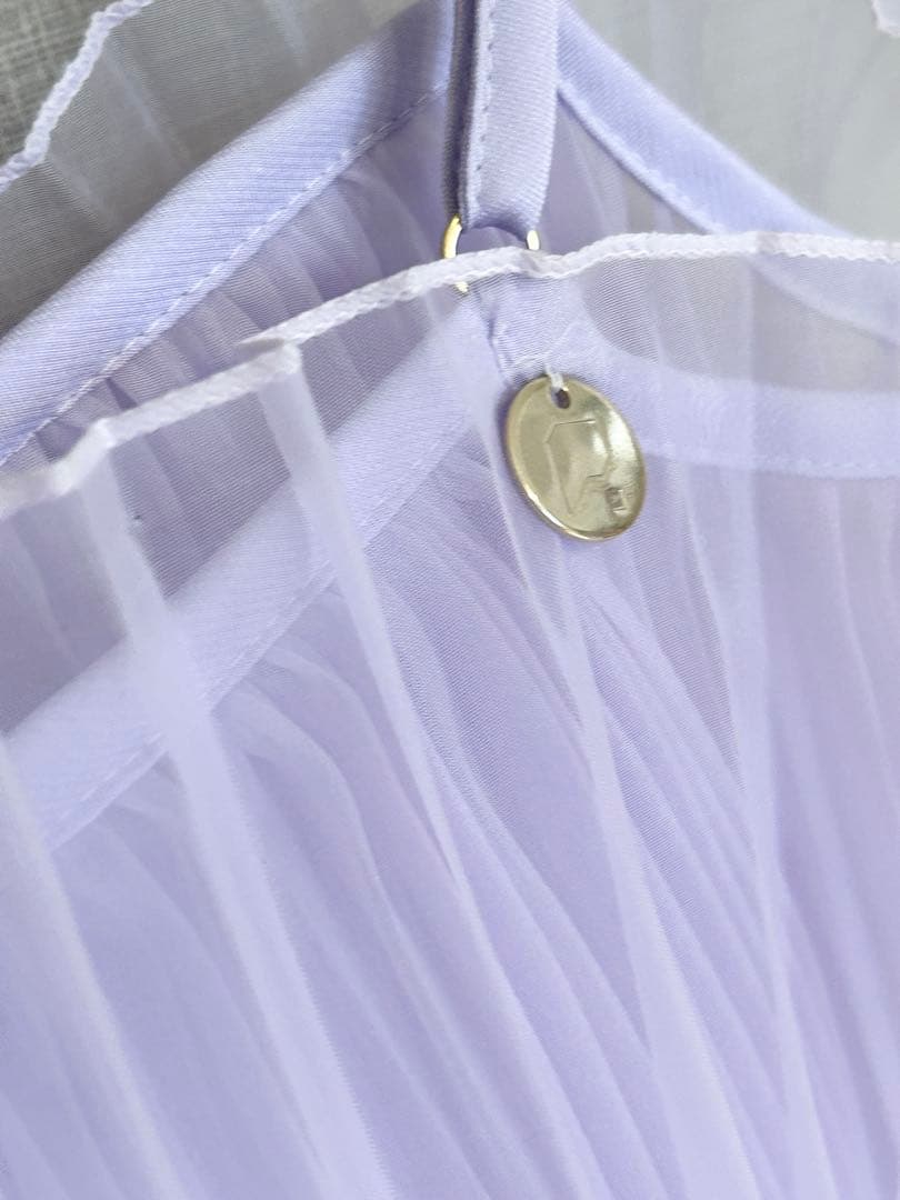 トップス Perfume Closet Sheer Pleats Bustier Moon