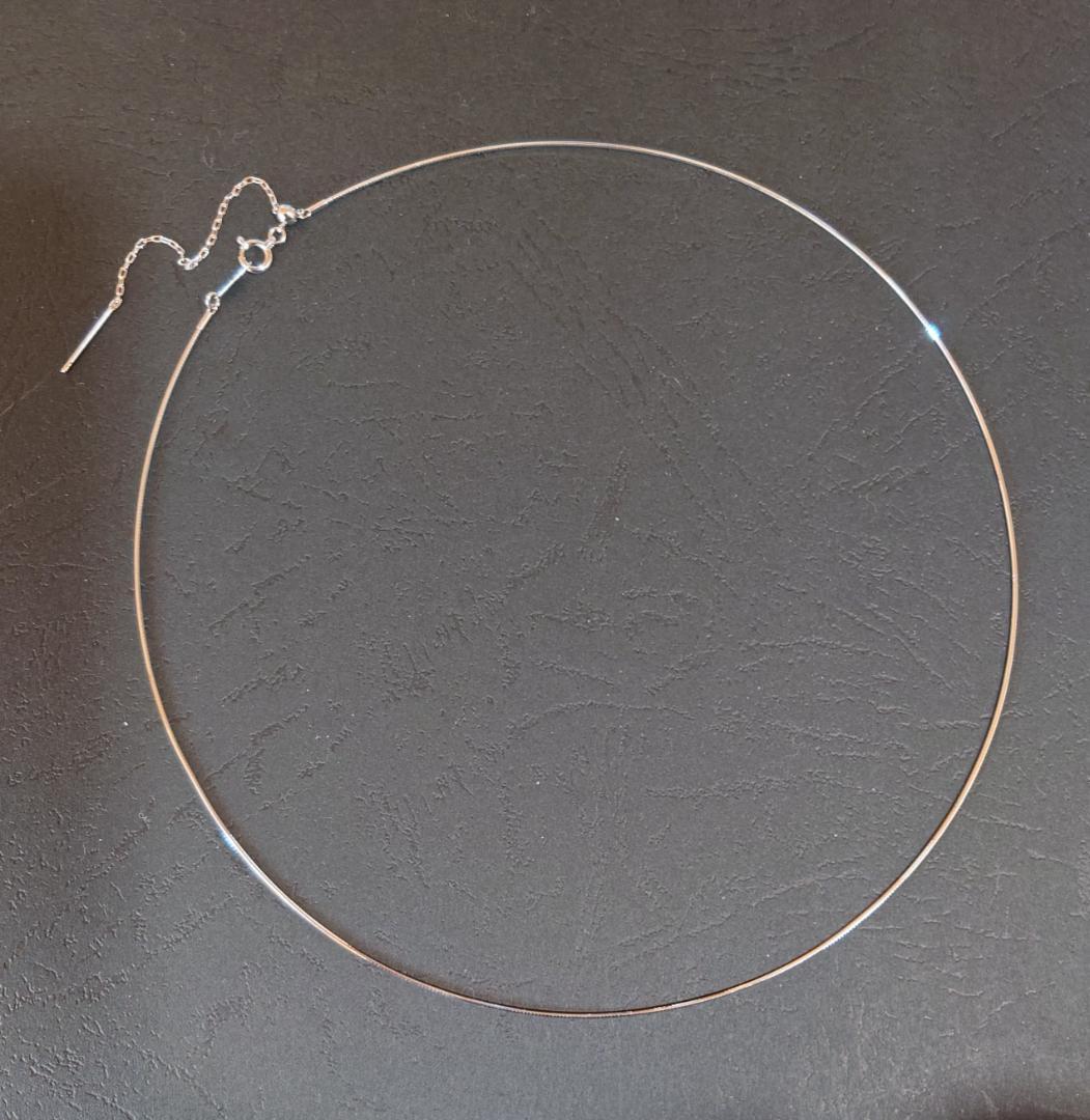 ネックレス 形状記憶 ワイヤー K18WG 新品