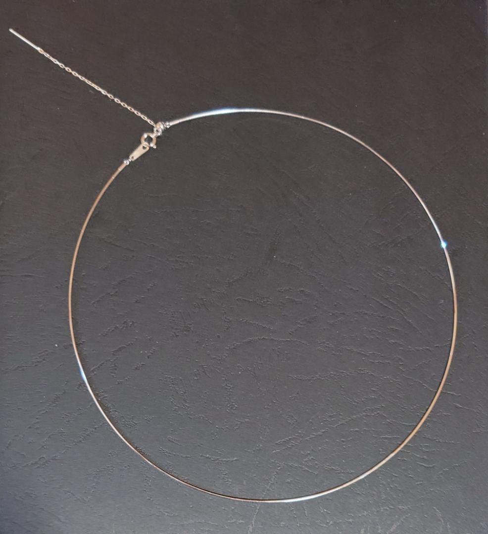 ネックレス 形状記憶 ワイヤー K18WG 新品