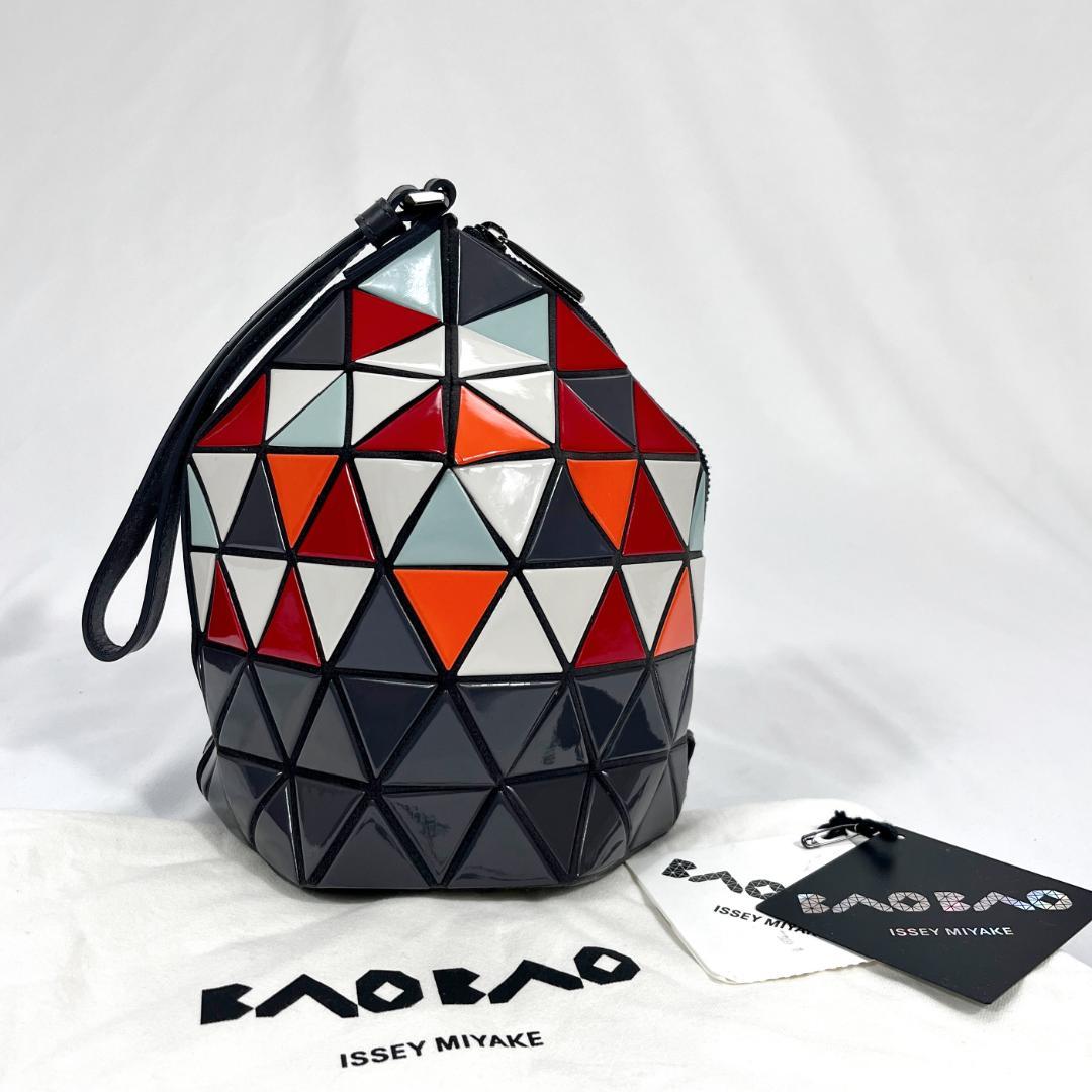 バオバオイッセイミヤケ クラッチバッグ ハンドバッグ お洒落 マルチカラー