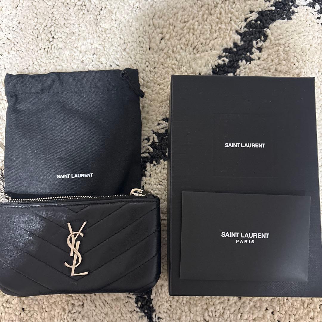 SAINT LAURENT ブラック キーポーチ