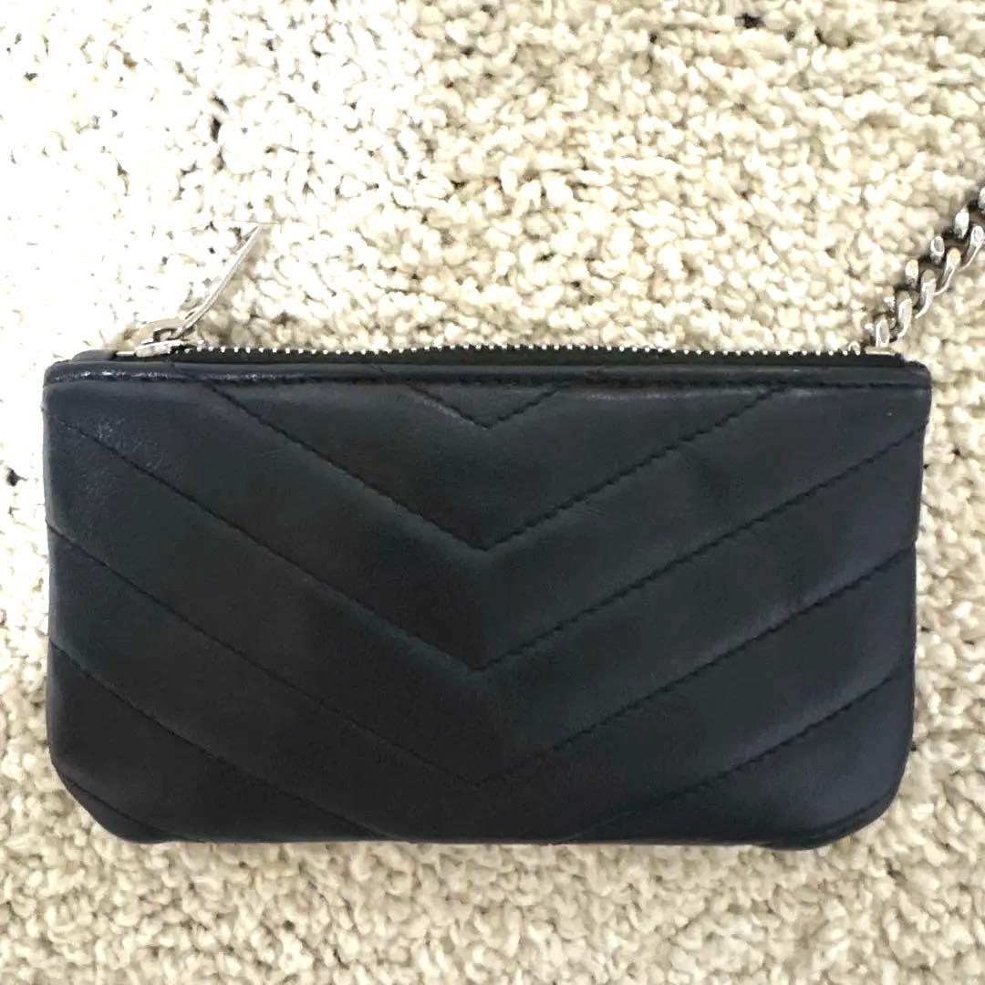 SAINT LAURENT ブラック キーポーチ