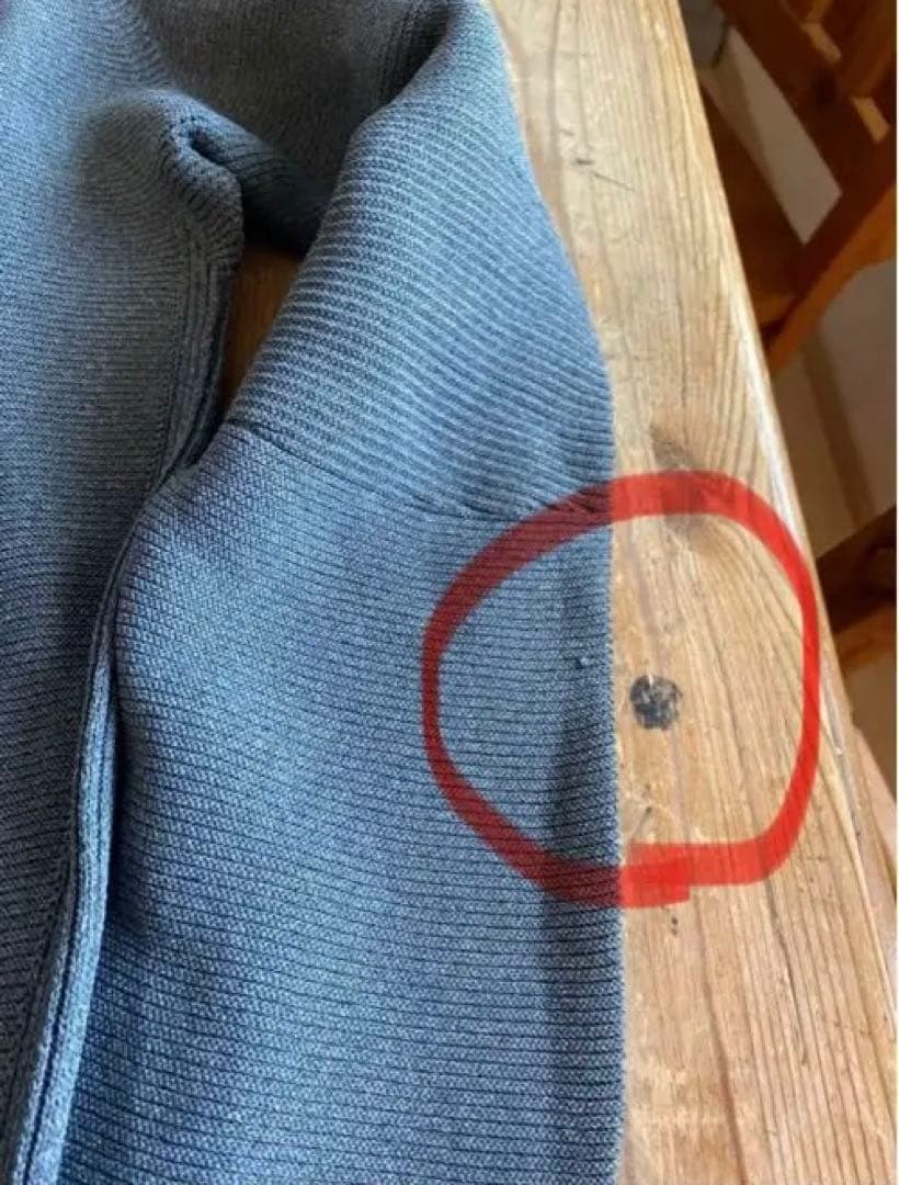 ■美品ノースフェイス　 ニット　メンズ　L　グレー　冬物　キャンプ　パーカー