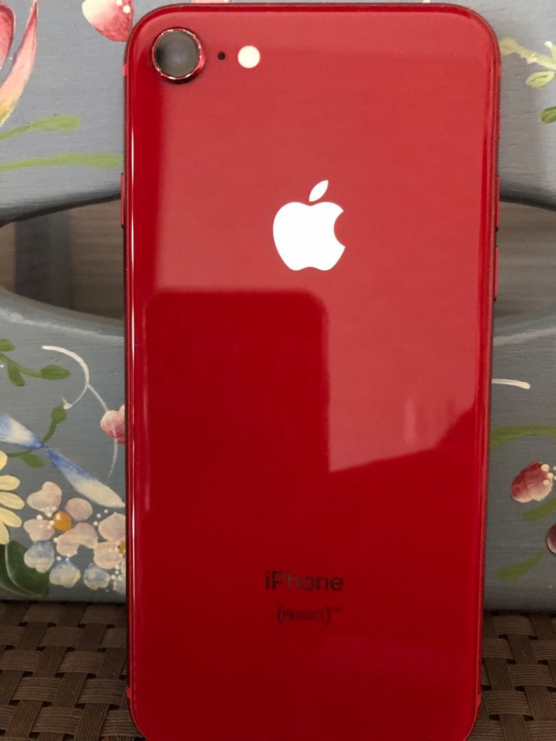 【SIM解除済み・割れ線あり】iPhone8 レッド 64GB