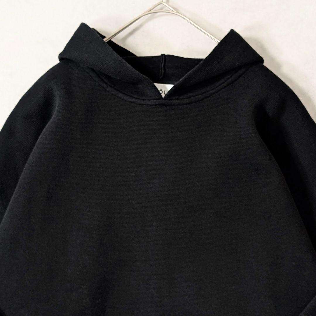 美品★ENFOLD エンフォルド COミラノリブパーカ サイズ38 ブラック