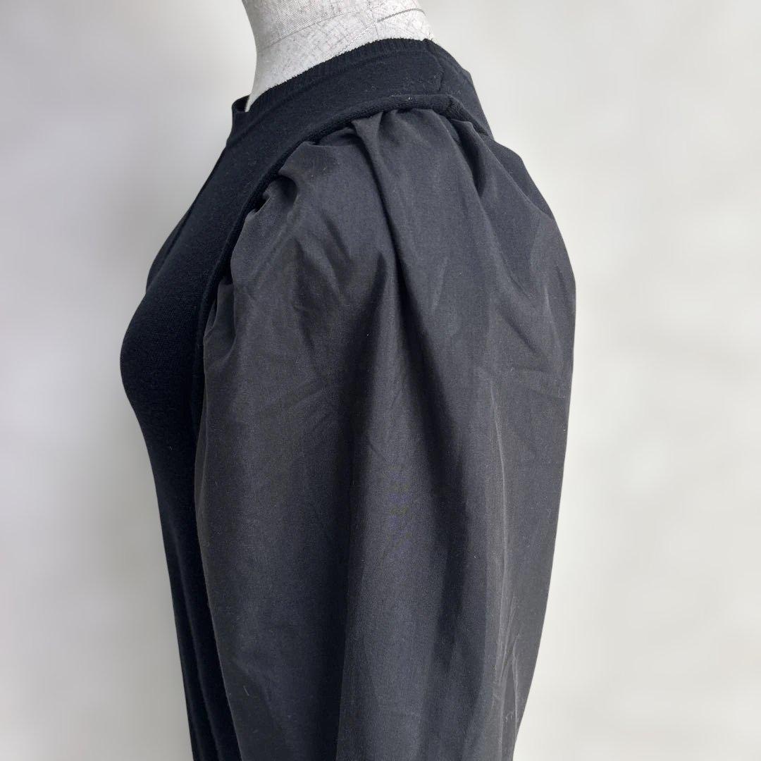 【人気完売】アダムエロペ　ボリュームスリーブ　ニット　ロングワンピース