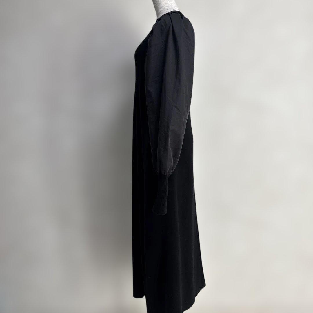 【人気完売】アダムエロペ　ボリュームスリーブ　ニット　ロングワンピース