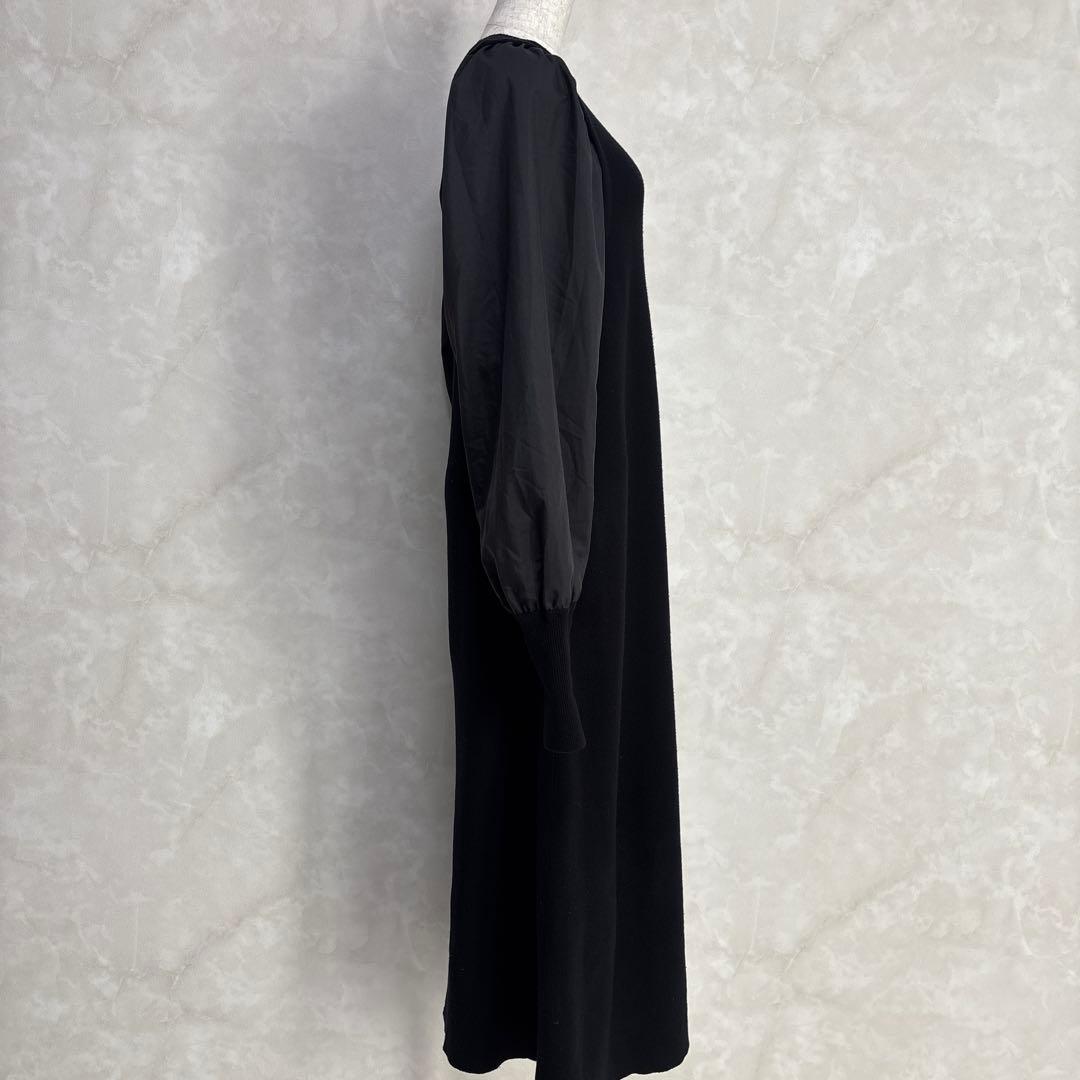 【人気完売】アダムエロペ　ボリュームスリーブ　ニット　ロングワンピース