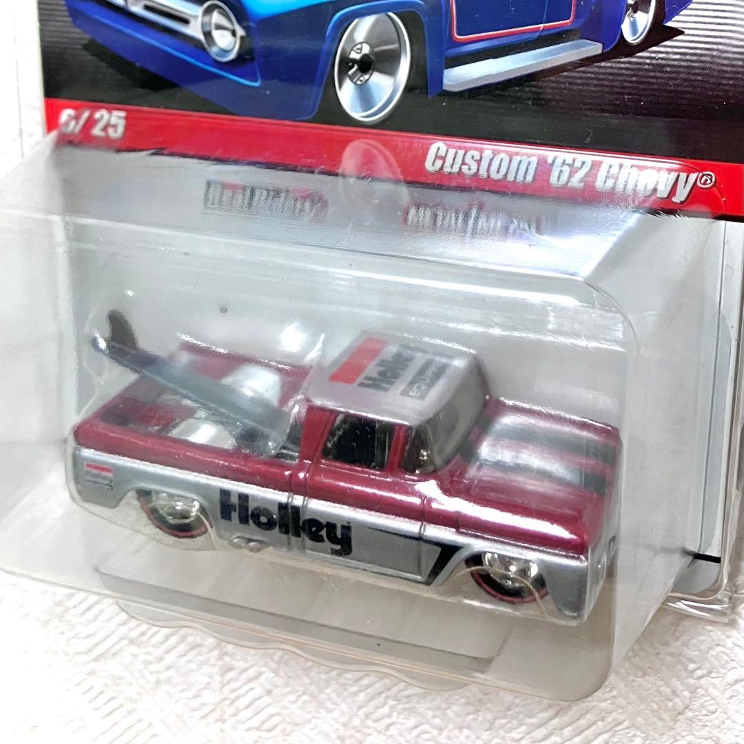 ★ホットウィール CUSTOM 62 CHEVY PICKUP 赤 シェビー★