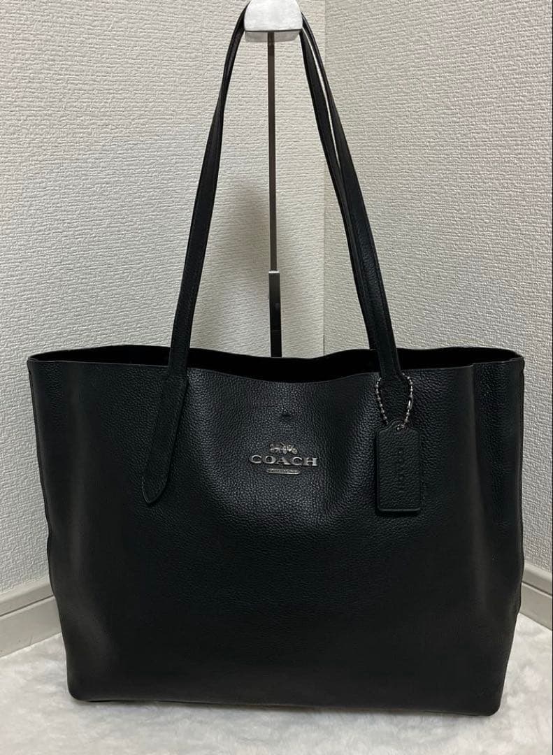 極美品　コーチ 67253 ビジネスバッグ レザー 肩掛け 黒 A4可