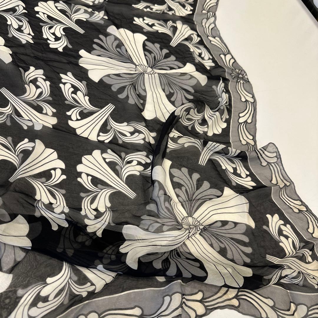 希少chromehearts クロムハーツ　プラスクロス　大判スカーフ