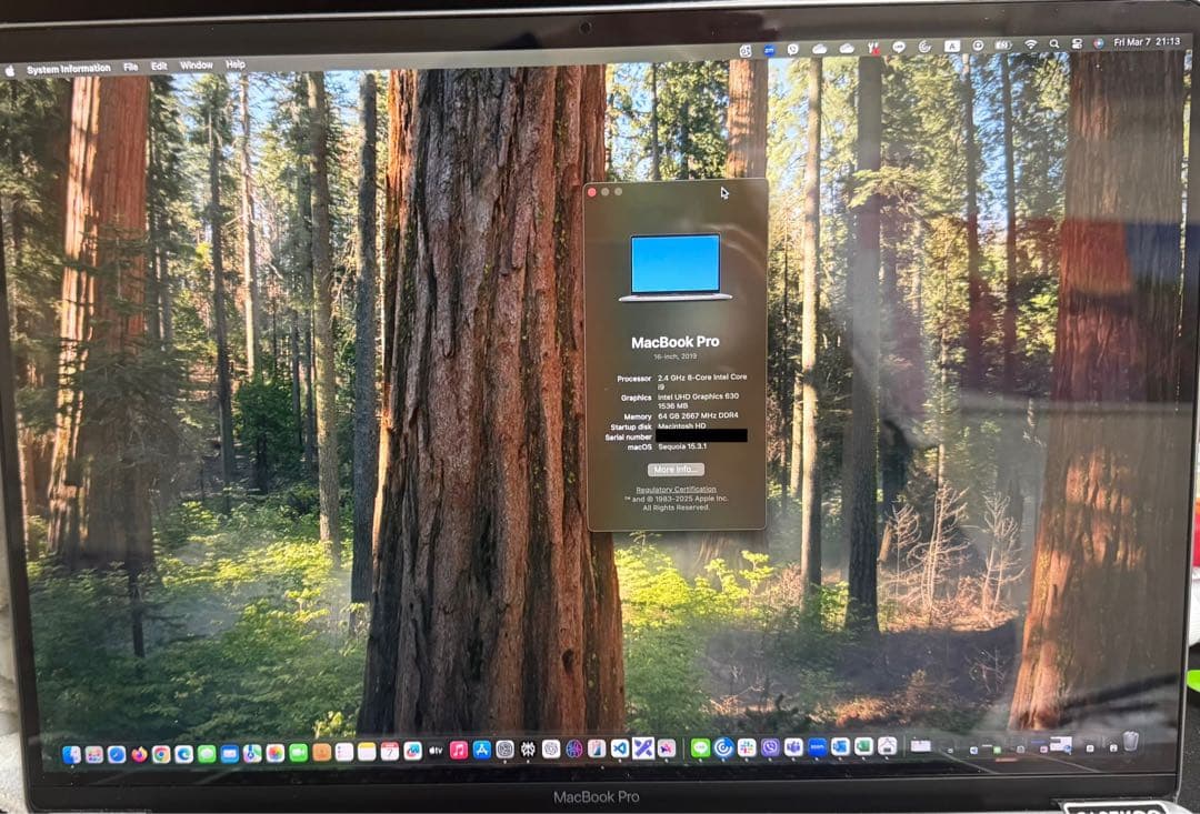 【超美品】MacBook Pro 16インチ2019 i9 64GB 1TB