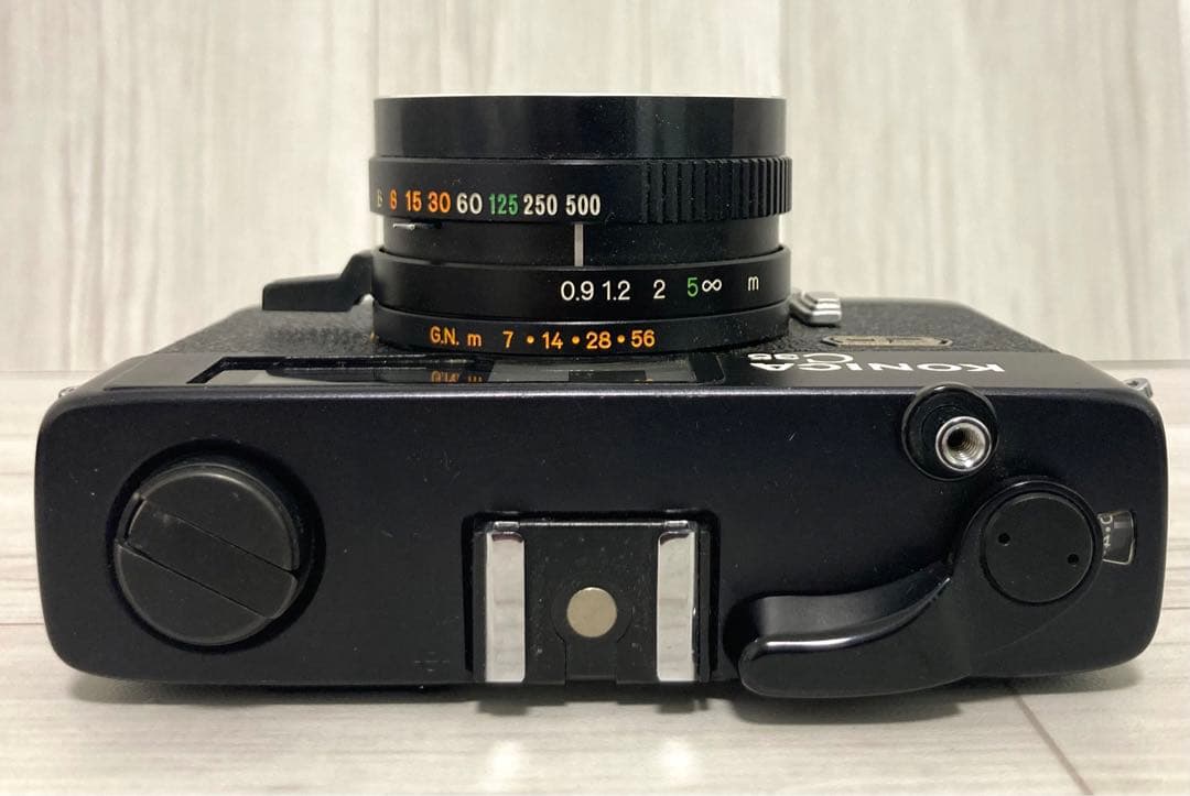 『動作確認済み』Konica C35 FD ブラックボディ フィルムカメラ