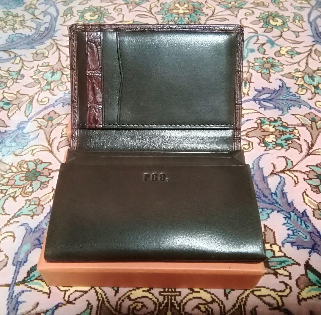 レナ♡ PG8 名刺いれ　　マットクロコダイル　ブラウン