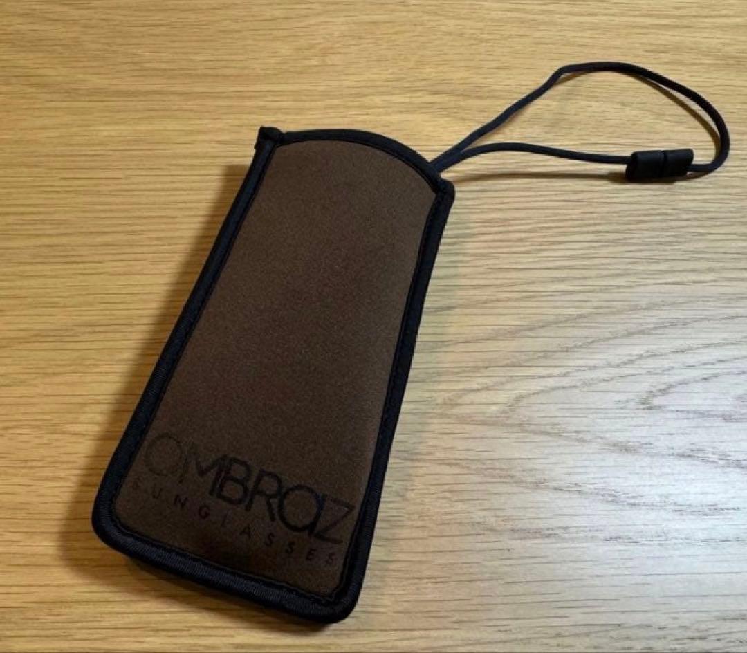 OMBRAZ フレームブラックサングラス 純正ケース付き
