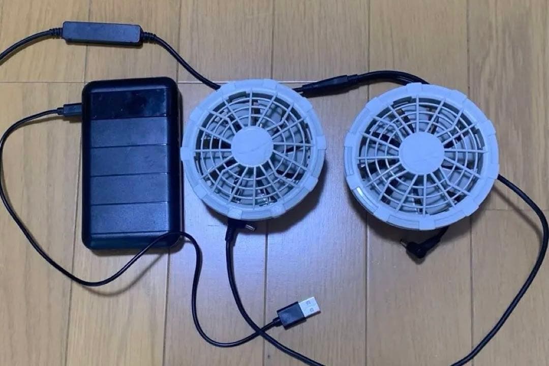 バートル22V 2FAN空調服フルセット２０２４モデル他無名ファン&バッテリー付